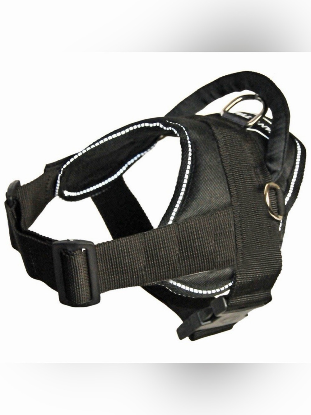 Dean & Tyler DT Dog Harness, “Service Dog” Black with Reflective Trim